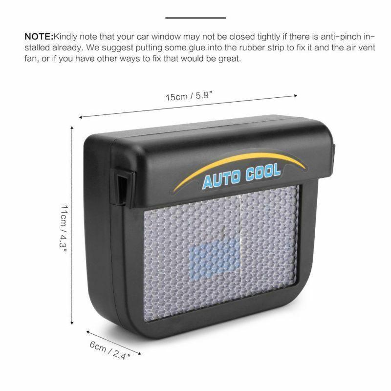 Car Window Solar Powered Air Vent Fan