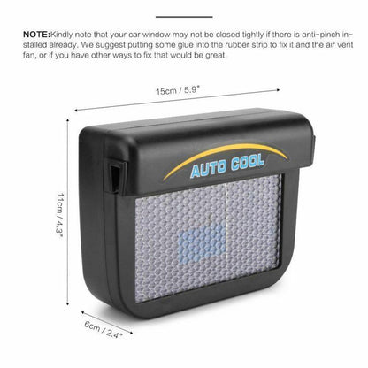 Car Window Solar Powered Air Vent Fan