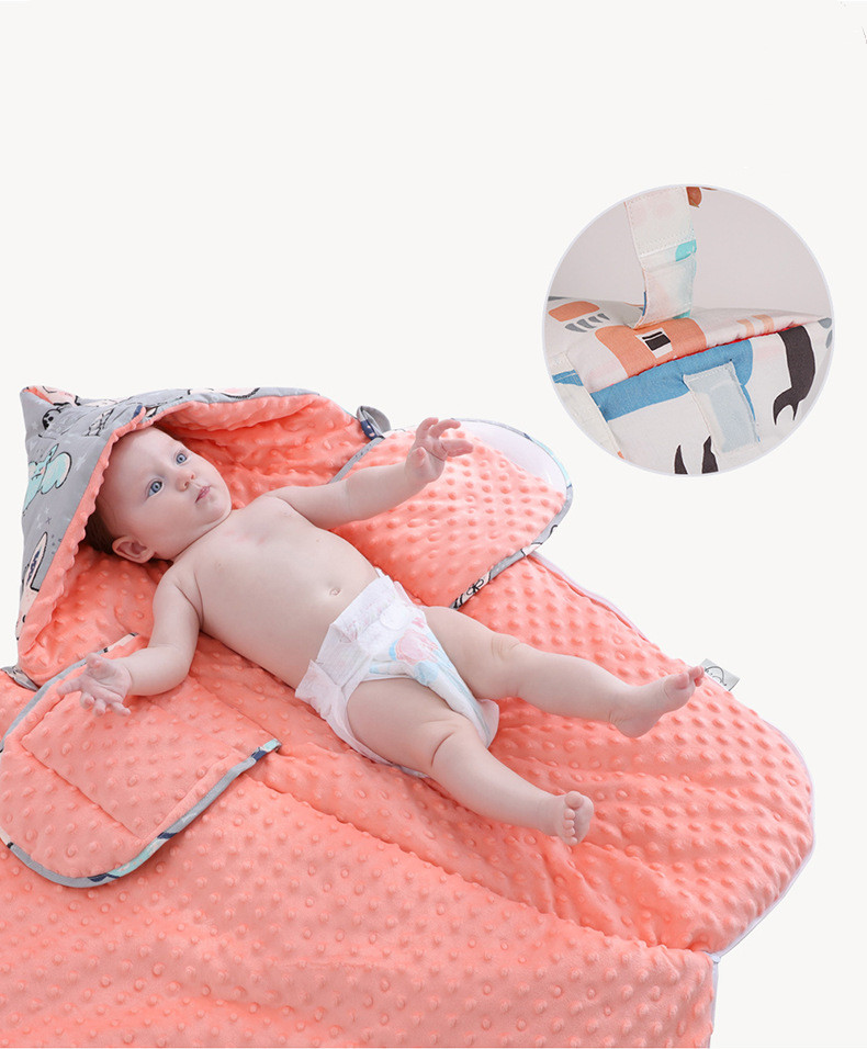 Soft Baby Sleep Sack with Hooded Blanket