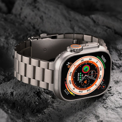 Durable Metal Strap Secure Lock for Apple Watch