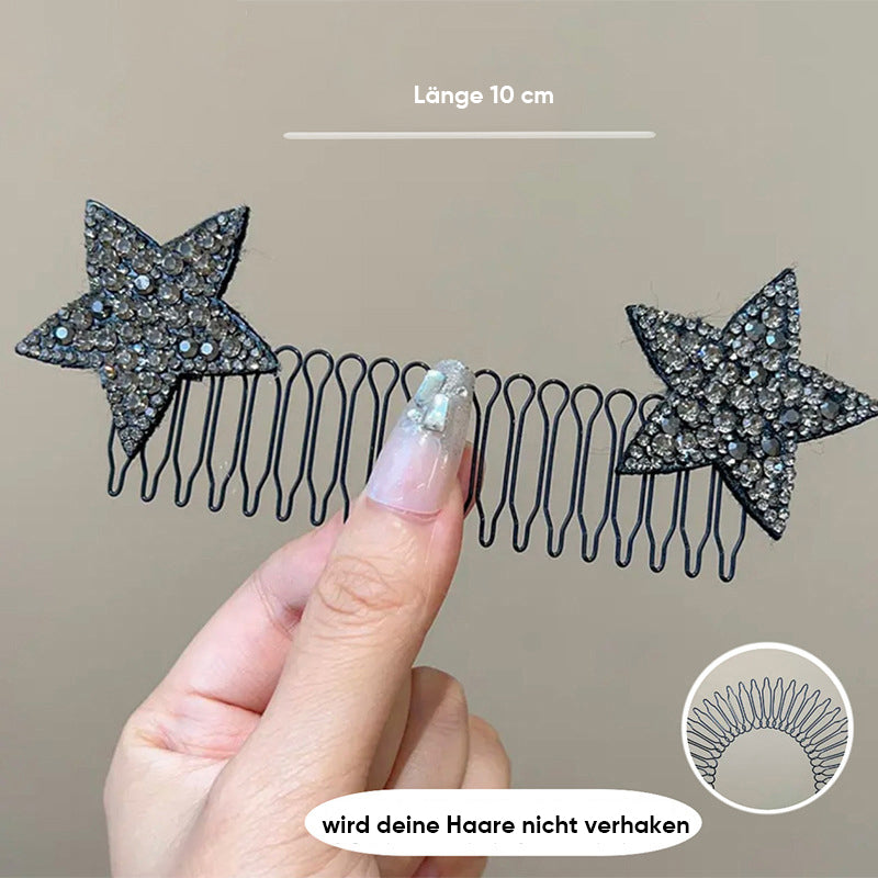 Delicate Clear Star Hair Clip - Luxicro