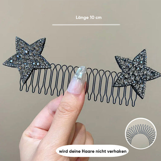 Delicate Clear Star Hair Clip - Luxicro