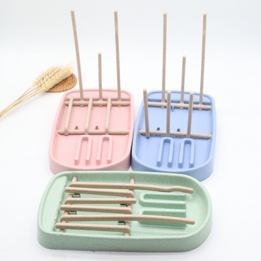 Baby Bottle Drain Rack with Storage Tray - Luxicro