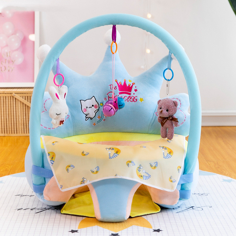 Cozy Baby Seat with Toy Bar - Soft Sitting Helper