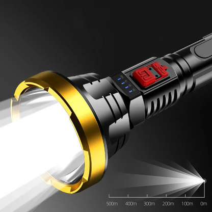 Bright 90000LM Rechargeable LED Torch with USB Charger