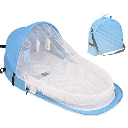 Portable Infant Travel Cot with Mesh - Luxicro