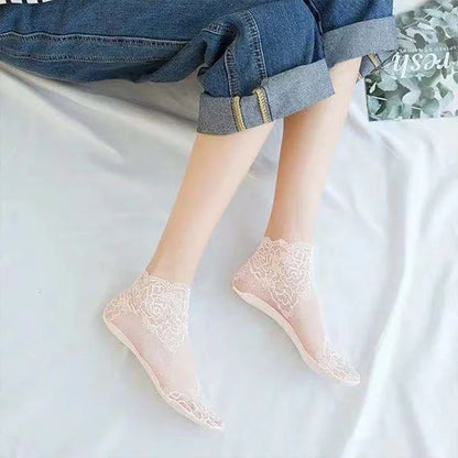 Gripstep | Anti-slip Women's Lace Socks