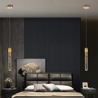 Elegant Glass Cylinder Pendant Light
