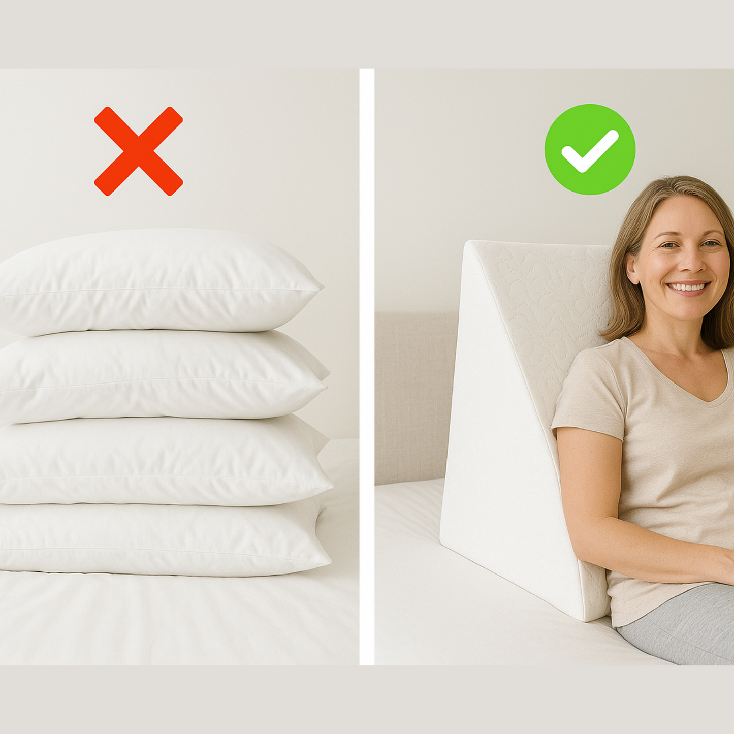 Contour Support Pillow for Back Pain Relief