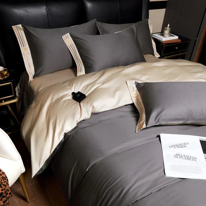 Comfortable White Floral Bedding Set