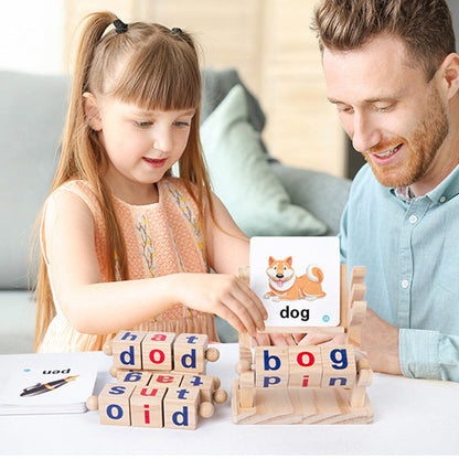 Wooden Book Display Blocks