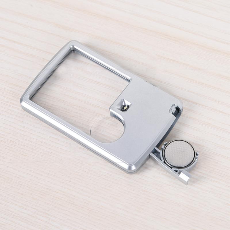 Compact LED Magnifier Card Reader