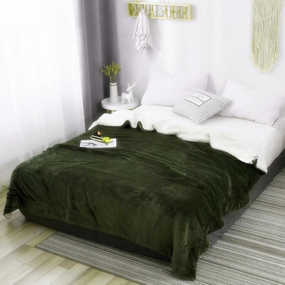 Cozy Plush Fleece Blanket - Soft Reversible Throw