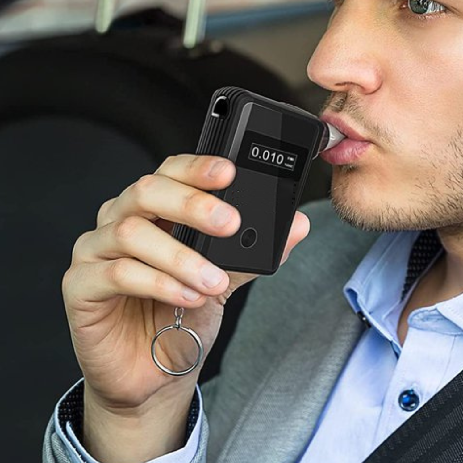 Accurate Mini Breath Alcohol Tester for Home Car Use - Luxicro