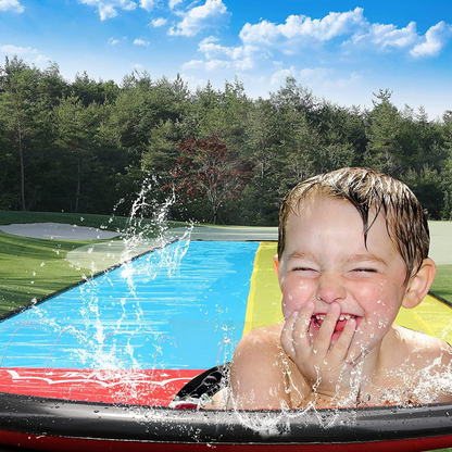 Fun Kids Water Slide with Inflatable Splash Pool
