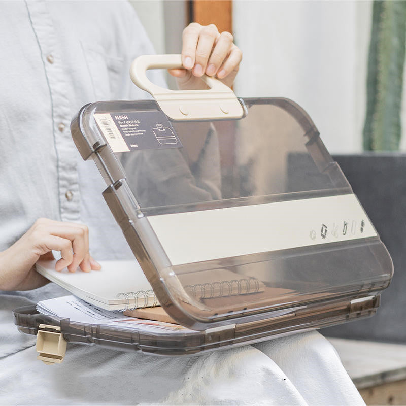 Large Transparent Office File Storage Box