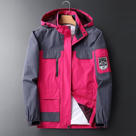 Breathable Men's Windbreaker Jacket - Lightweight Hooded Coat - Luxicro