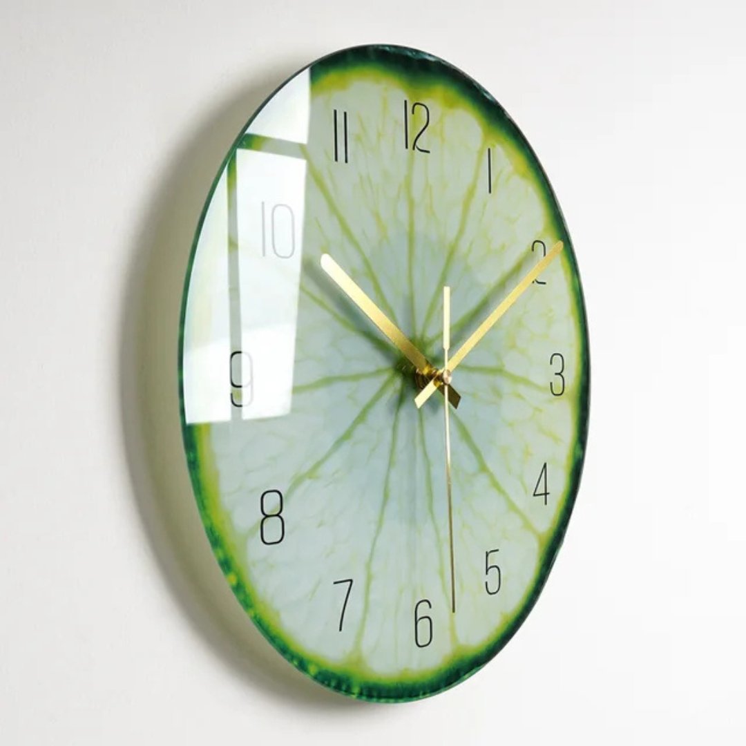 Big Round Glass Wall Clock with Modern Style