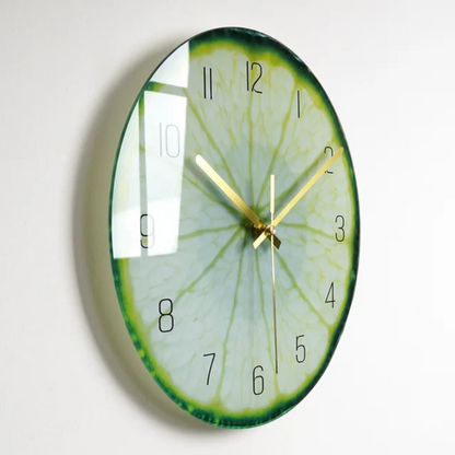 Big Round Glass Wall Clock with Modern Style