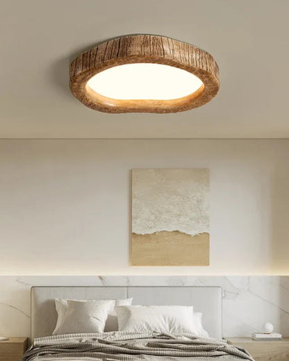 Vintage Wood Pendant Light Fixture