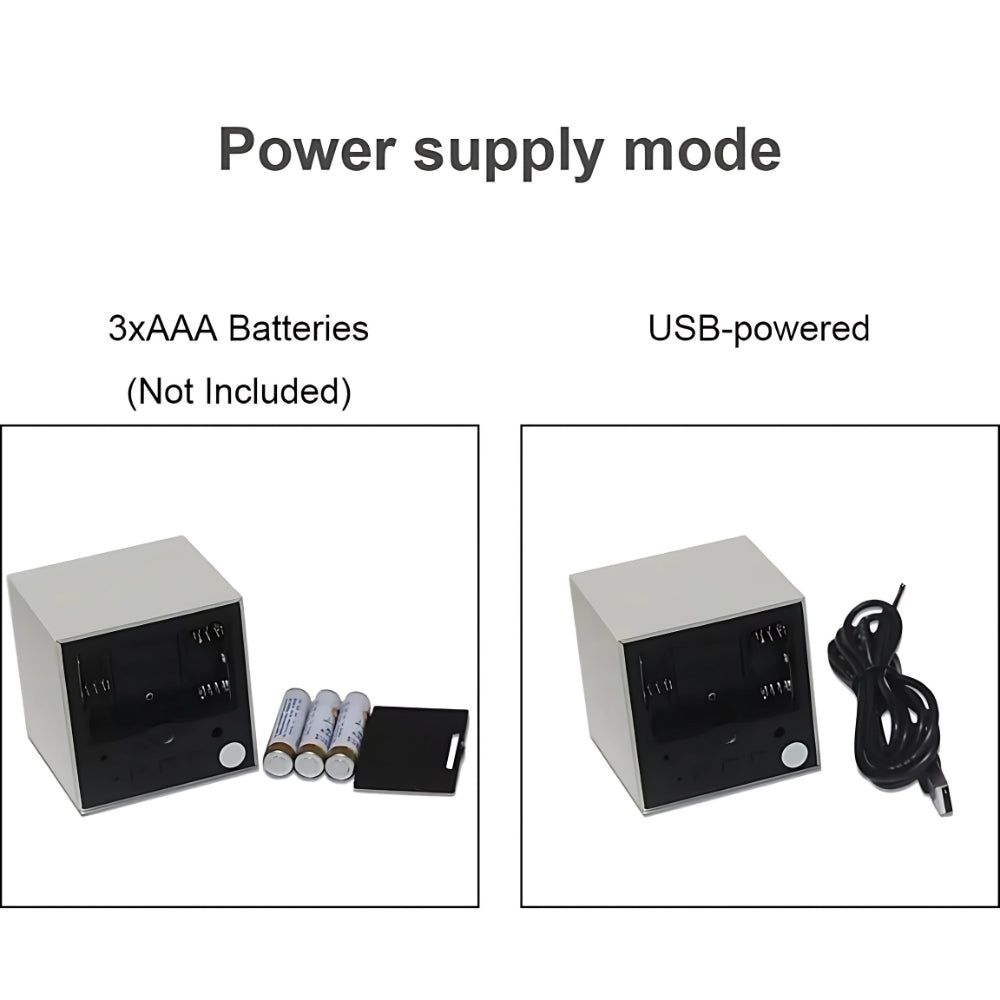 Compact LED Clock Radio Alarm