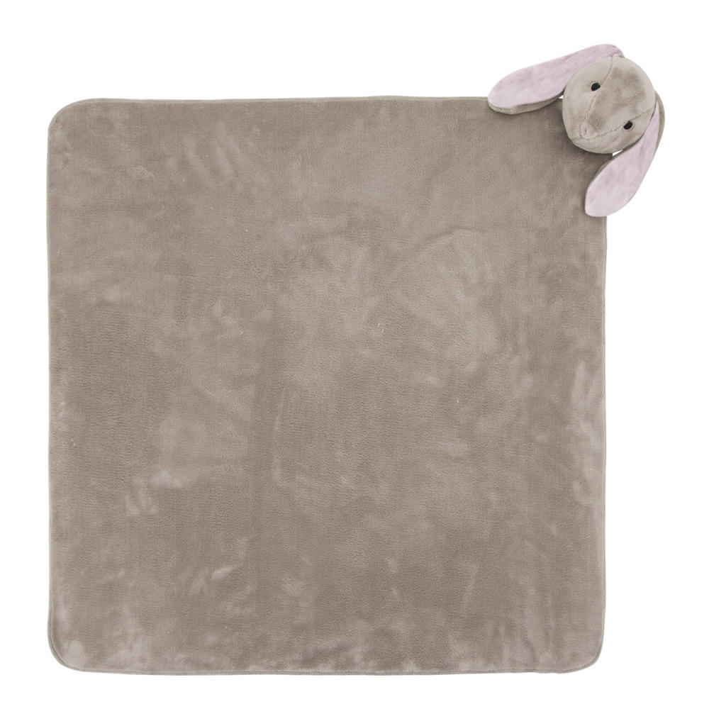 Cozy Teddy Baby Blanket with Sweet Rabbit - Luxicro