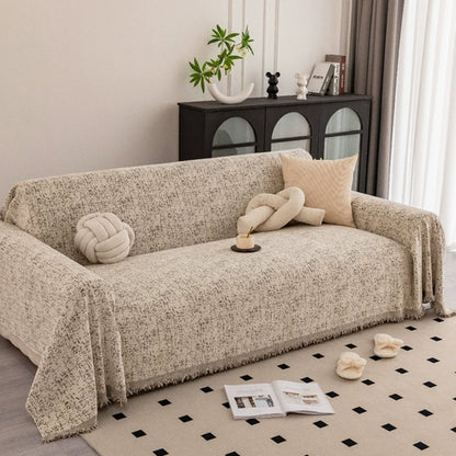 Colorful Textured Chenille Couch Slipcover - Luxicro