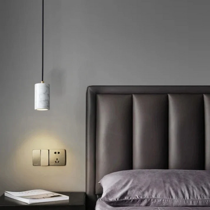 Elegant Stone Pendant LED Lamp