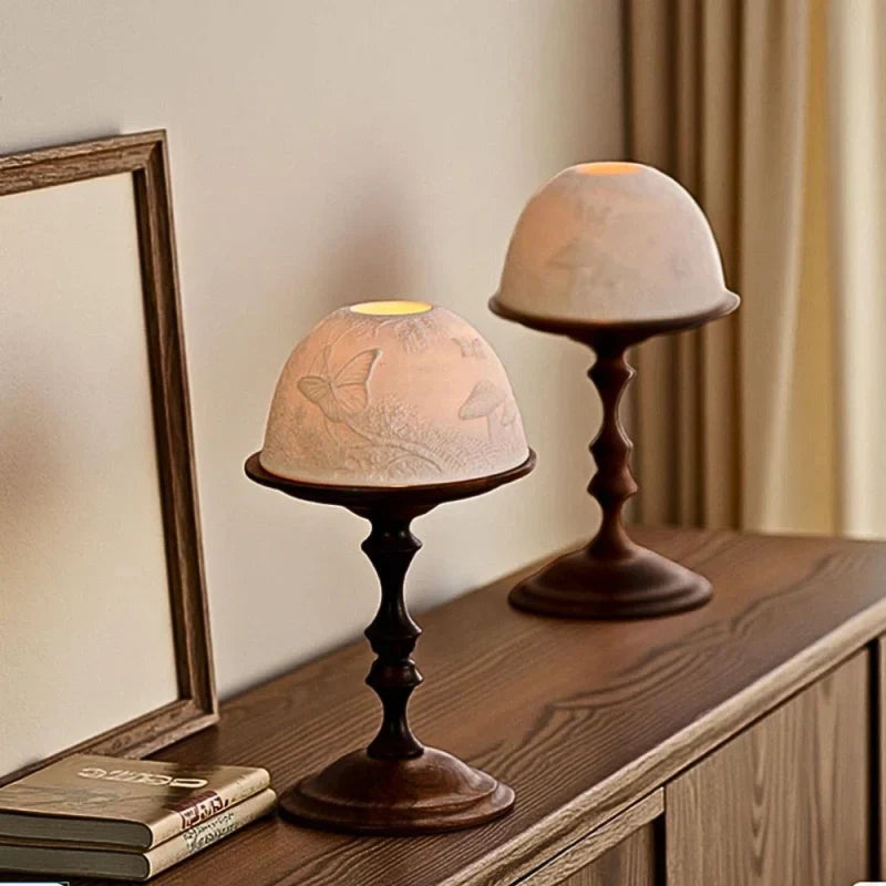 Clear Round Candle Holder