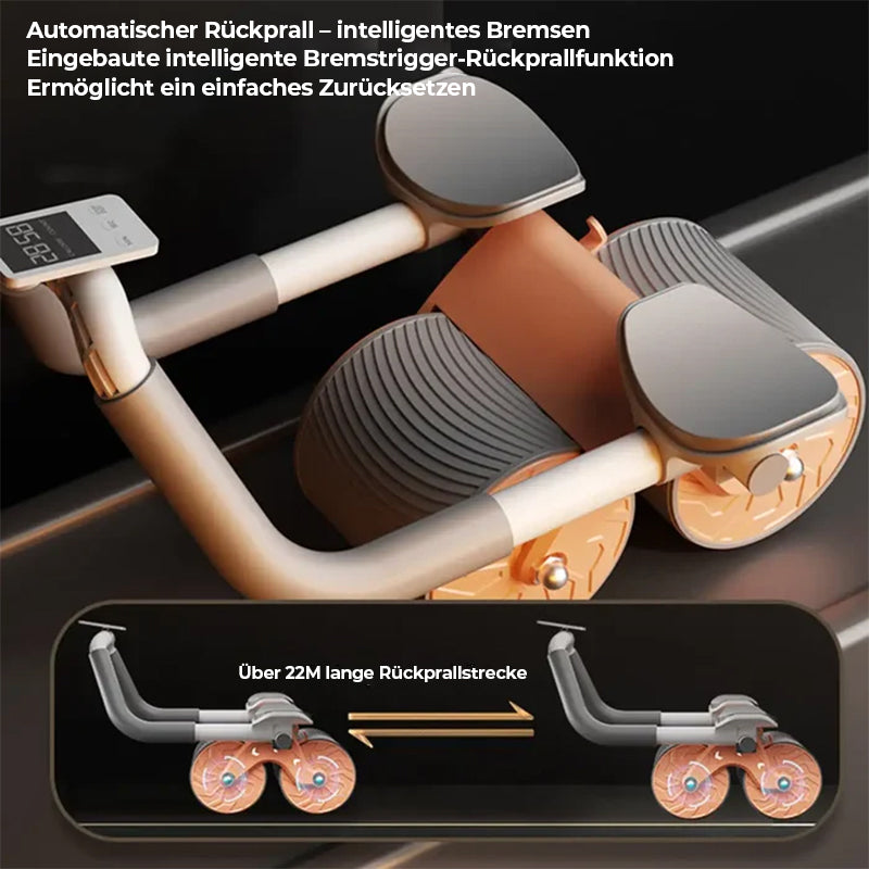 Compact Ab Exercise Wheel Roller