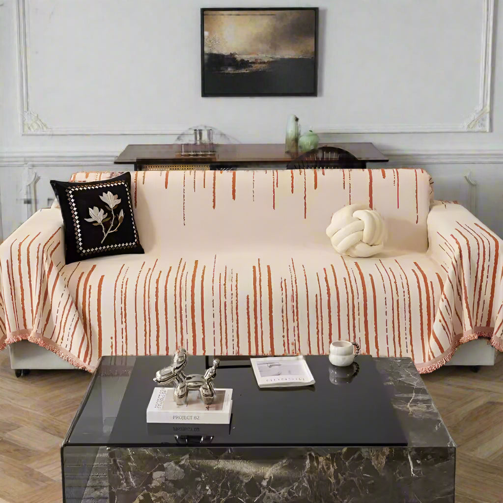 Plush Waterfall Couch Slipcover - Luxicro