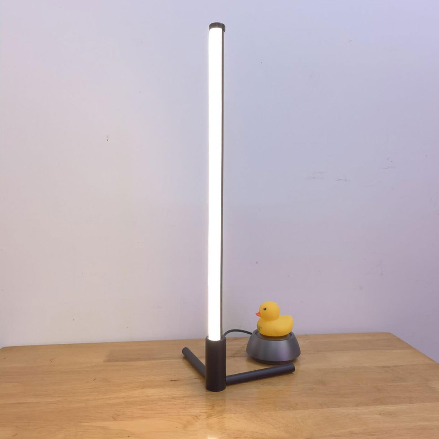 Compact LED Table Lamp with Warm Night Glow