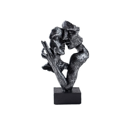 Romantic Lovers Figurine – Contemporary Art Statue for Home