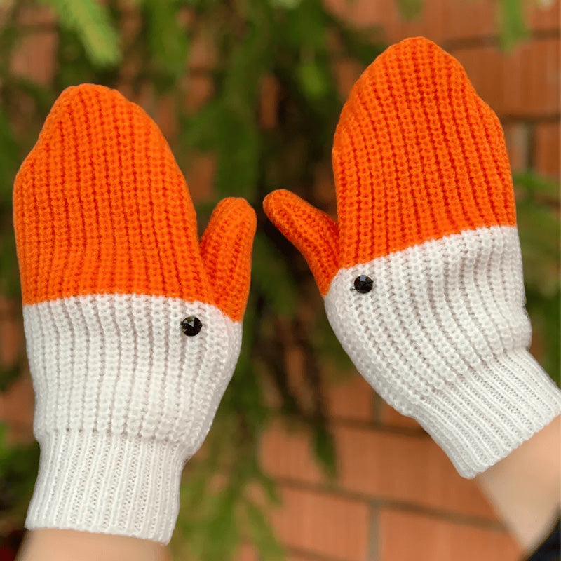 Fun Knit Bird Hand Warmers