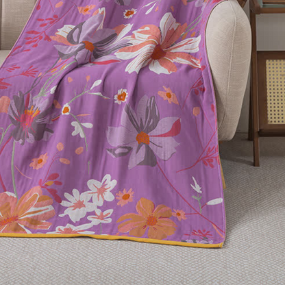 Colorful Floral Soft Bath Towel - Luxicro