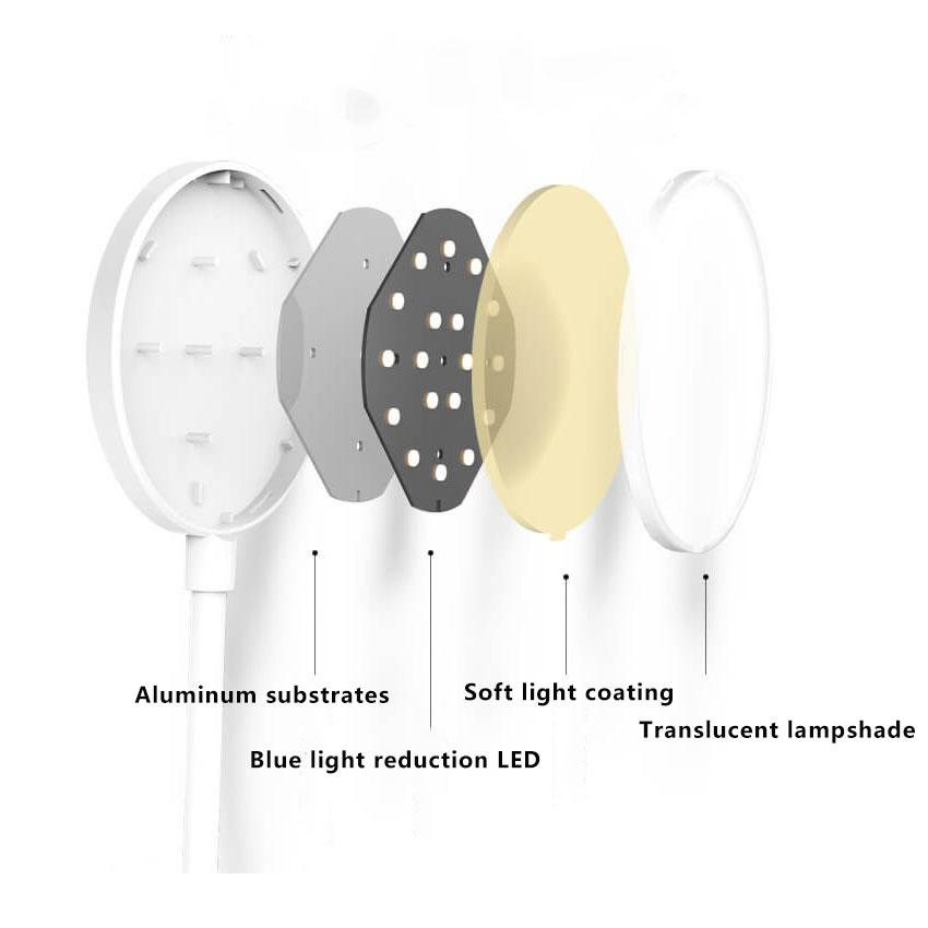Compact Portable LED Desk Light with USB Recharge