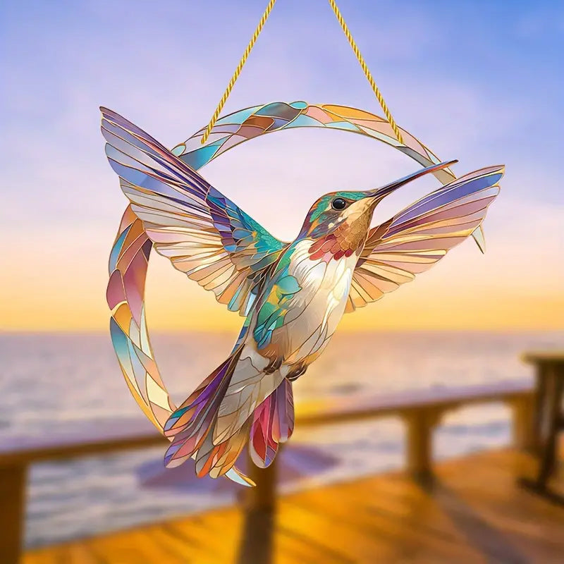 Vibrant Glass Hanging Window Decoration - Luxicro