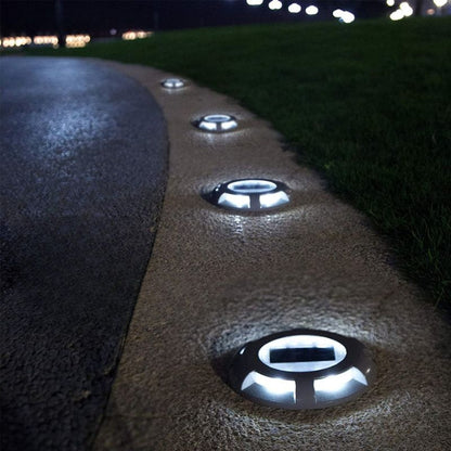 4 Pack Solar Powered Garden Path Lights