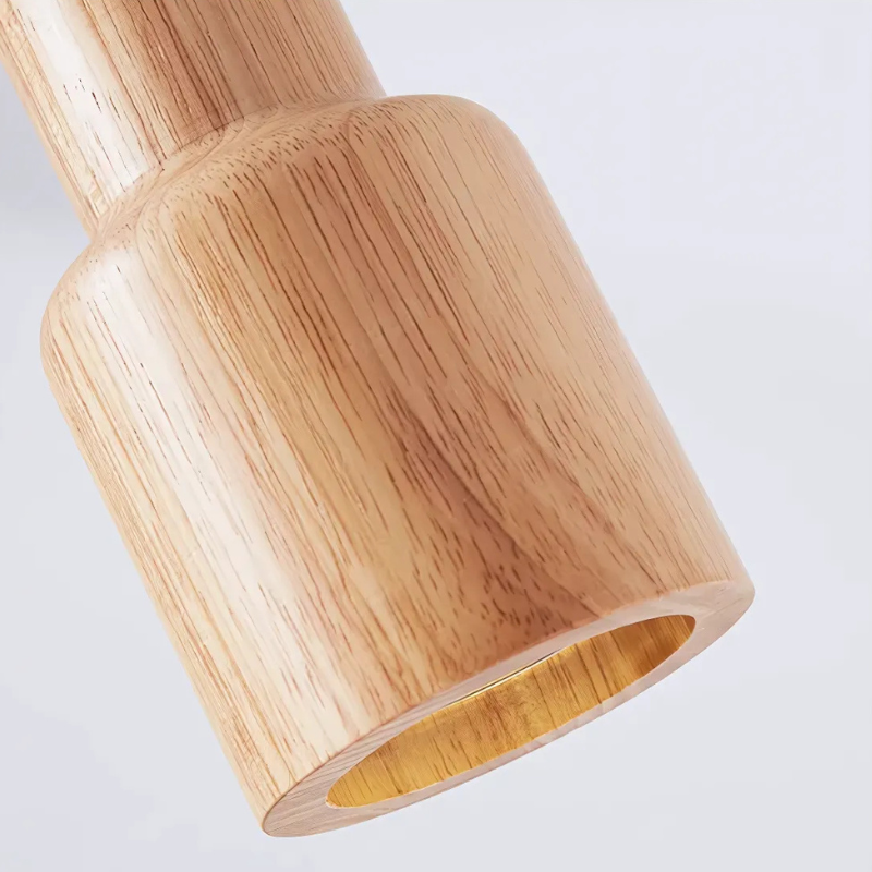 Farmhouse Style Wood LED Pendant Light