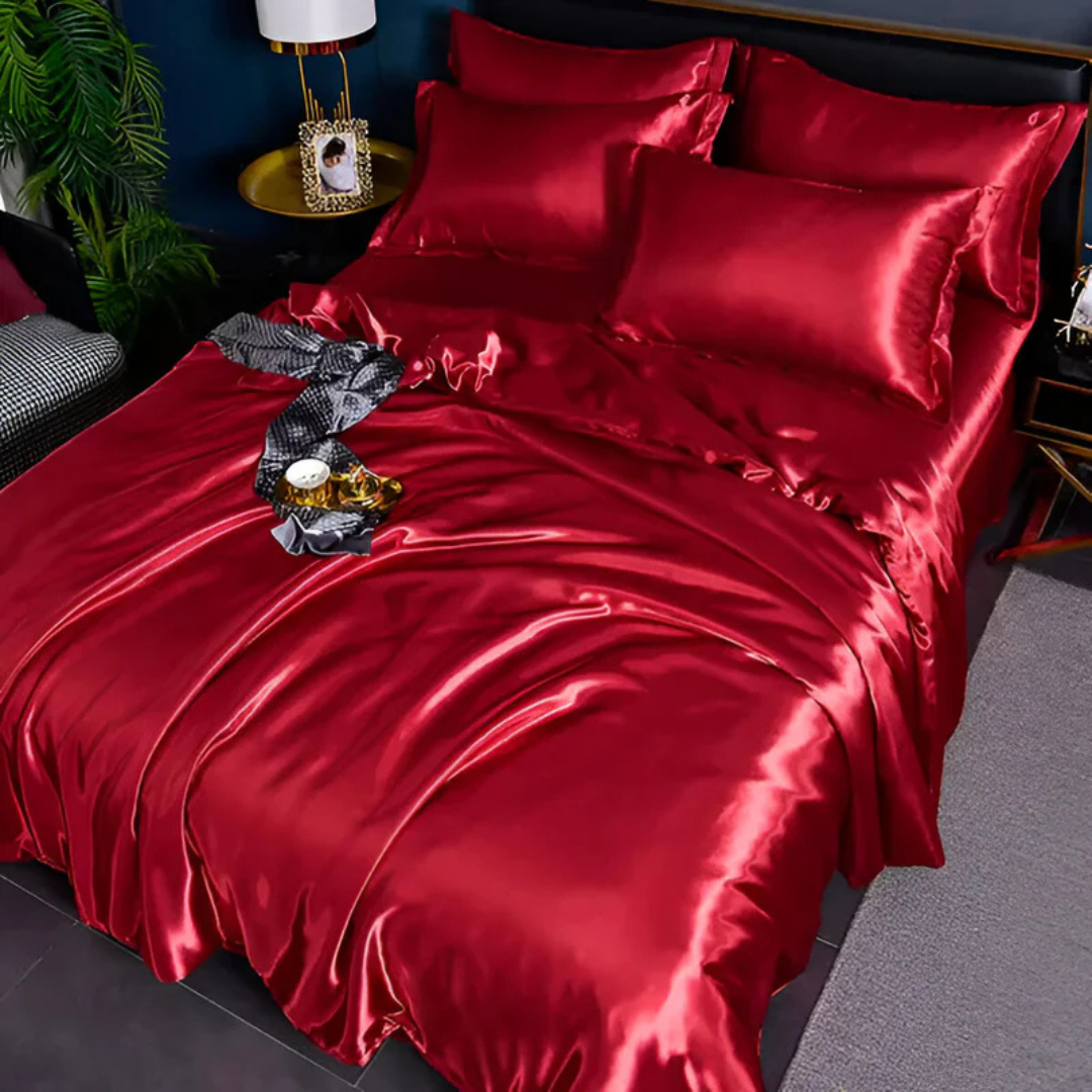 Luxurious Soft Silk Bed Sheet Set