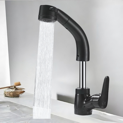 Flexible Gold Tone Faucet for Easy Installation