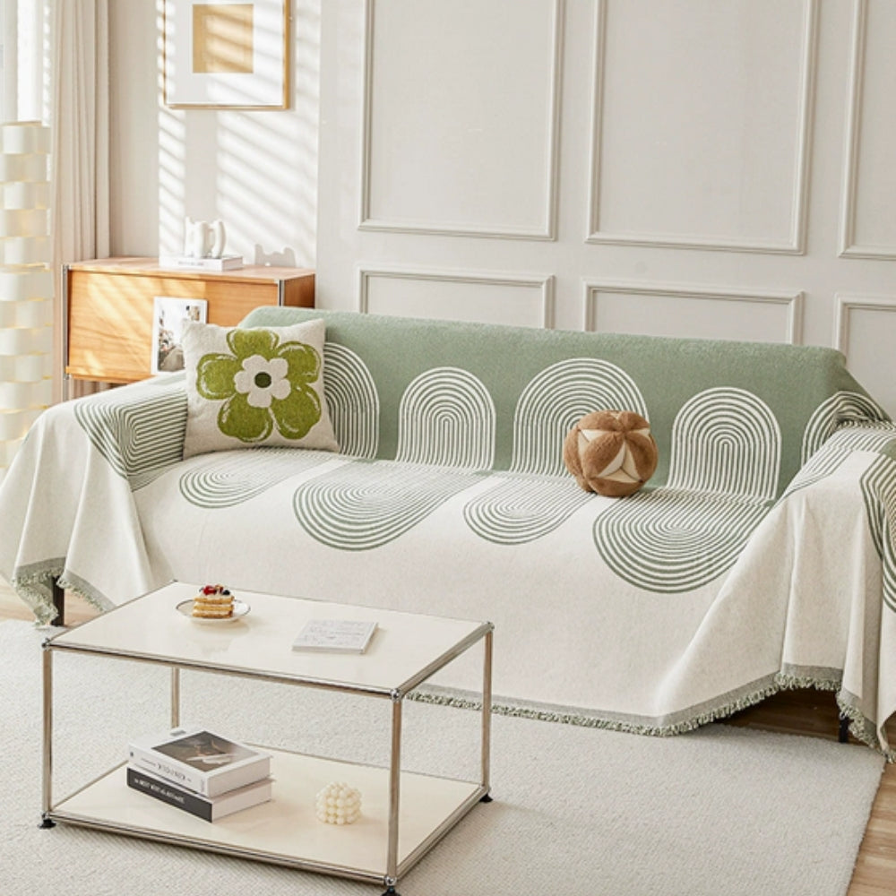 Plush Chenille Couch Slipcover - Luxicro
