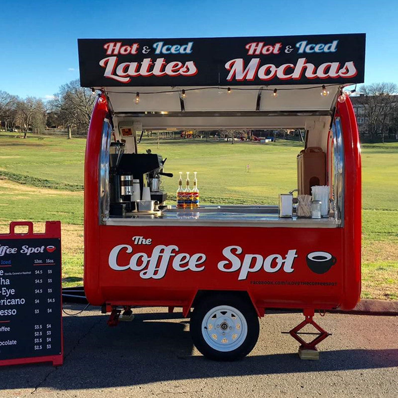 Mobile Coffee Catering Trailer Cart - Luxicro