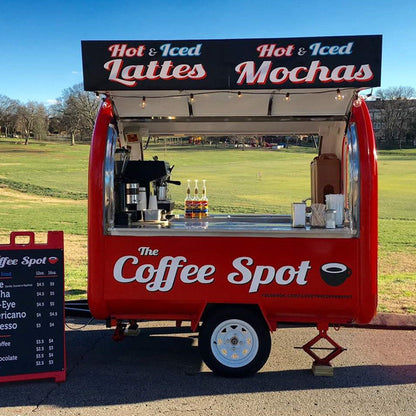 Mobile Coffee Catering Trailer Cart - Luxicro
