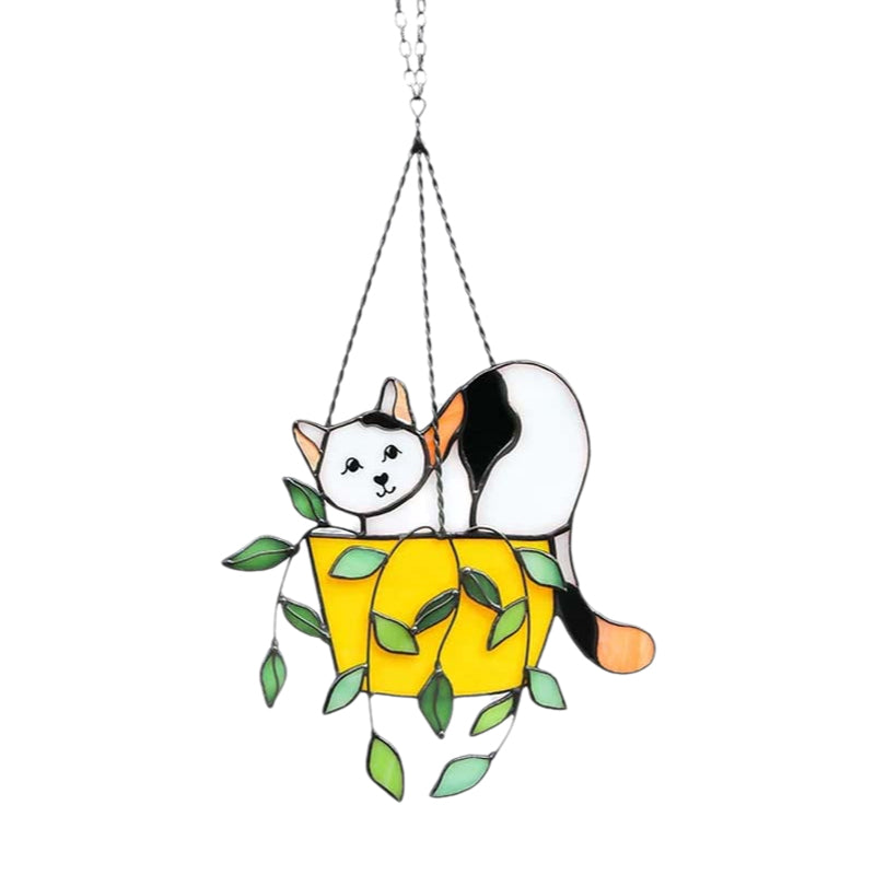 Vibrant Kitty Glass Window Cling