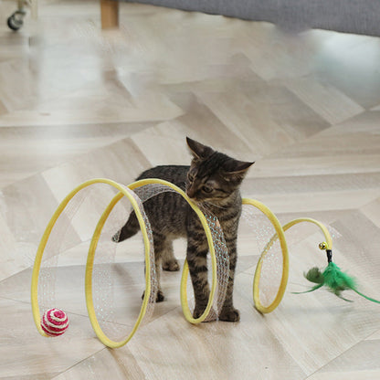 Collapsible Cat Play House Tunnel