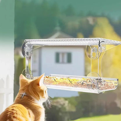 Simple Hang Window Bird Feeder House