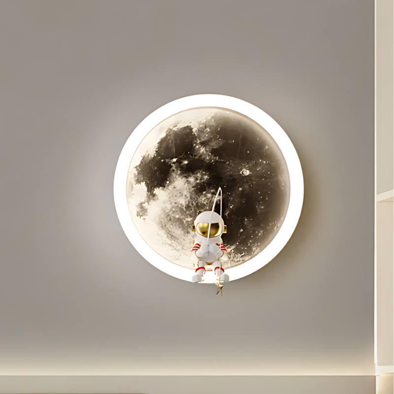 Cosmic LED Moon Wall Lamp With Soft Glow