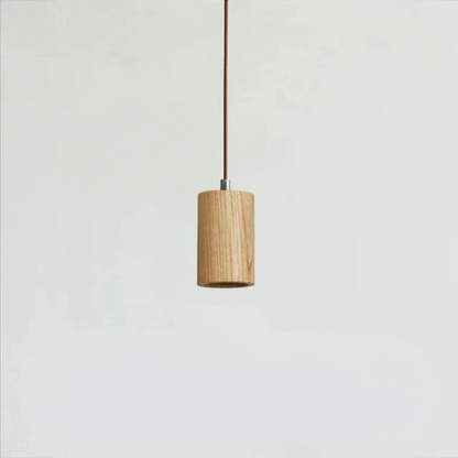 Farmhouse Style Wood LED Pendant Light