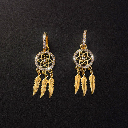 Classic 14k Gold Button Earrings
